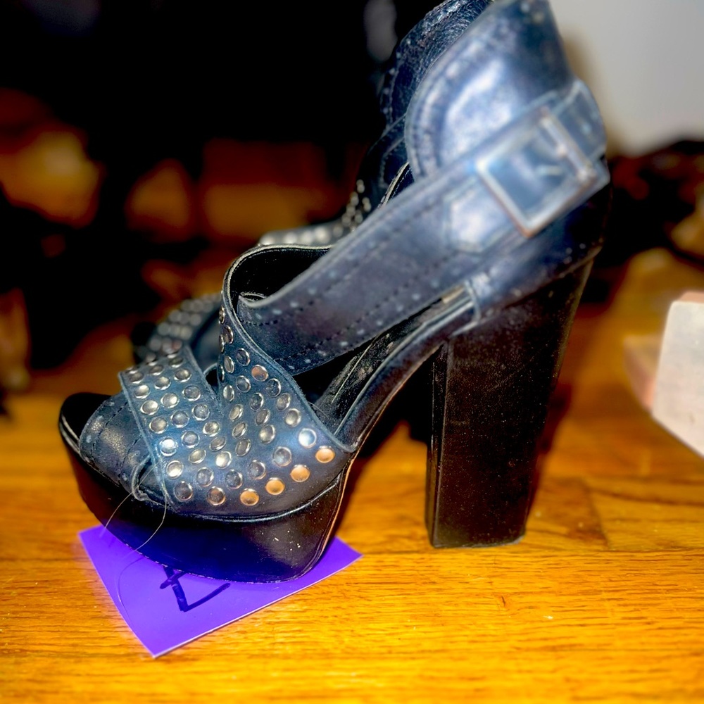 Dolce vita wedge studded platform